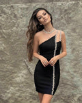 Celebrity Black Bodycon Women Girl Birthday Summer Dress Coctail Evening Casual