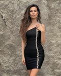 Celebrity Black Bodycon Women Girl Birthday Summer Dress Coctail Evening Casual
