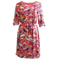 White Stuff Pink Multi Abstract Print Tea Dress Orig Price £49