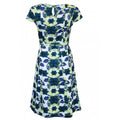 White Stuff Crusoe Iguana Green & Blue Print Tea Dress Orig Price £49
