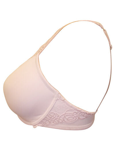 Marks & Spencer Pink Padded & Underwired T Shirt Bra with Lace Straps