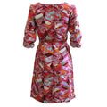 White Stuff  Pink Multi Abstract  Print Tea Dress Orig Price £49