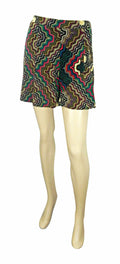 Dorothy Perkins Multicoloured ZigZag Pattern Stretchy Shorts with Wide Legs