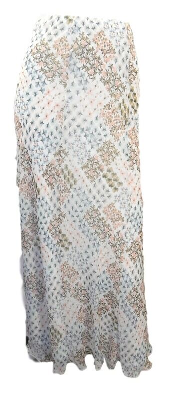 Marks & Spencer Pastel Floral Print Flippy Chiffon Maxi Skirt Lined Org Price £4