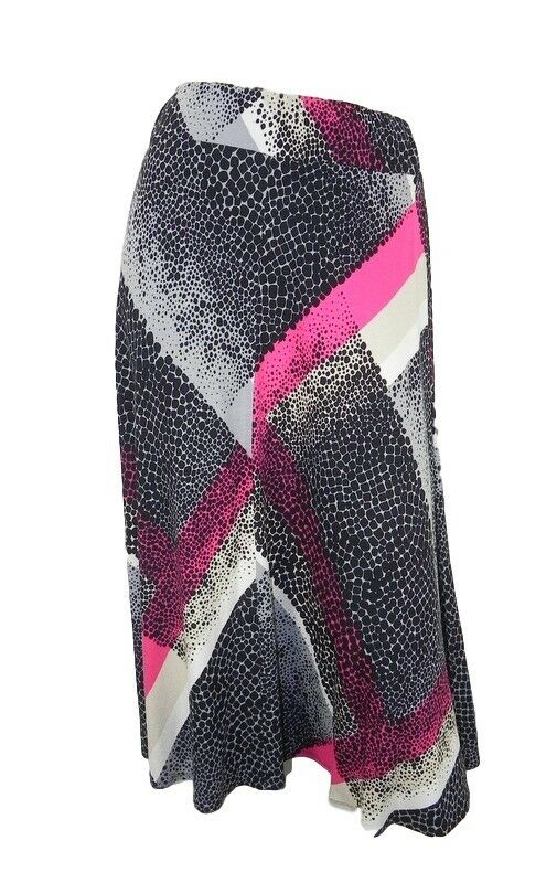 Marks & Spencer Pink, Grey & Cream Spot Print Stretchy Flippy Skirt