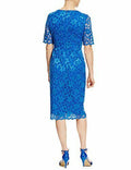 Marks & Spencer Twiggy Mid Blue Lace Dress Fitted with Internal Bodycon Lining