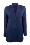 Lynchpin good quality hand stitched navy linen/silk trouser suit
