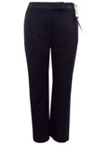 Marks & Spencer Black Linen Blend BootLeg Trousers