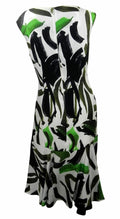 Marks & Spencer Limited Collection green & black sleeveless dress with floaty he