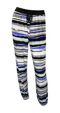 Cupcake Blue & Black Striped  Stretchy Joggers with Elasticated Cuffs