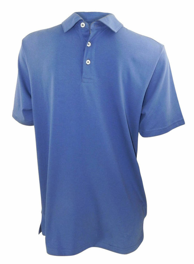 Marks & Spencer denim blue short sleeved polo shirt