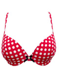 Marks & Spencer Spotted Red Underwired Bra with Padding