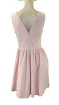 Dorothy Perkins Nude Peach Strappy Dress with Fitted Bodice & Stone Encrusted St