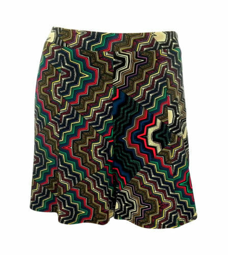 Dorothy Perkins Multicoloured ZigZag Pattern Stretchy Shorts with Wide Legs