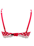 Marks & Spencer Spotted Red Underwired Bra with Padding