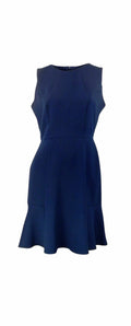 Debenhams Navy Fit & Flare Sleeveless Dress with Scoop Neckline