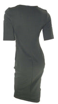 Dorothy Perkins Khaki Green Stretchy Bodycon Dress with Short Sleeves