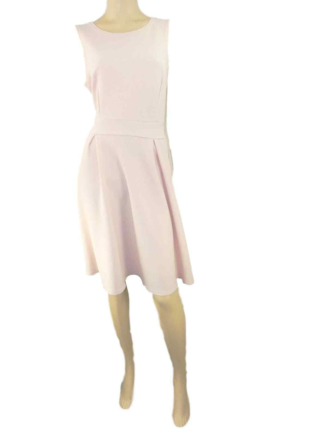 Marks & Spencer Light Pink Stretchy Sleeveless Soft Pleated Fit & Flare Dress