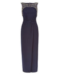 Monsoon Navy Moriarty Embellished Sleeveless Maxi Dress Orig Price £99