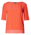 Marks & Spencer Collection Orange Short Sleeve Crepe Top Orig Price £29