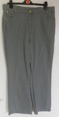 Marks & Spencer Coloured Jean Style Trousers Slight Bootcut Elasticated in Waist